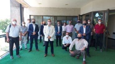 Funcionarios del Ministerio de Producción