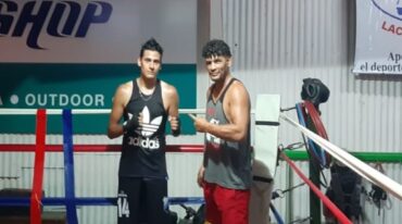 Ulises Cloroformo López junto con su pupilo Santiago Aguirre