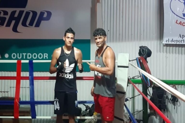 Ulises Cloroformo López junto con su pupilo Santiago Aguirre