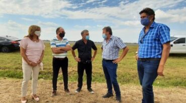La ministra Frana recorrió la zona junto a Santacroce. Gentileza: prensa Municipalidad de Funes.