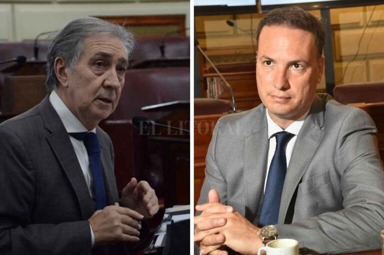 Lisandro Enrico (UCR-General López) y Joaquín Gramajo (PJ-NES-9 de Julio) actuaron como "embajadores" ante el MPA.    Archivo El Litoral