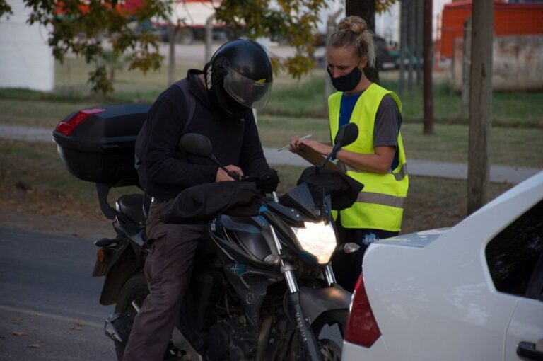 Durante varios meses se llevaron adelante controles en los ingresos a la ciudad. Gentileza Municipalidad de General Ramírez