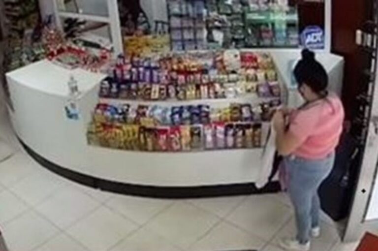 Imagen captada por las cámaras de vigilancia. Gentileza