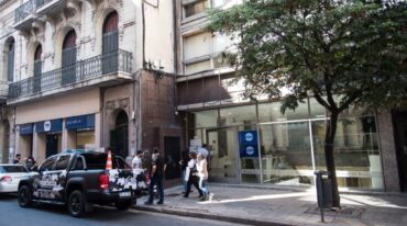 El inmueble allanado de San Lorenzo 1.329. Marcelo Manera.