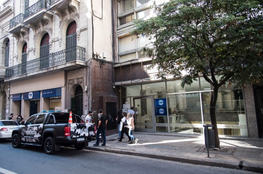 El inmueble allanado de San Lorenzo 1.329. Marcelo Manera.