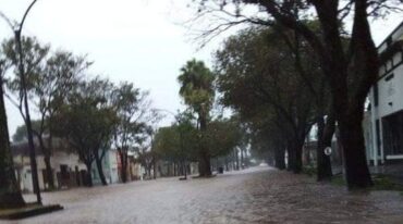 Una intensa lluvia cayó sobre esa región de la provincia. Gentileza