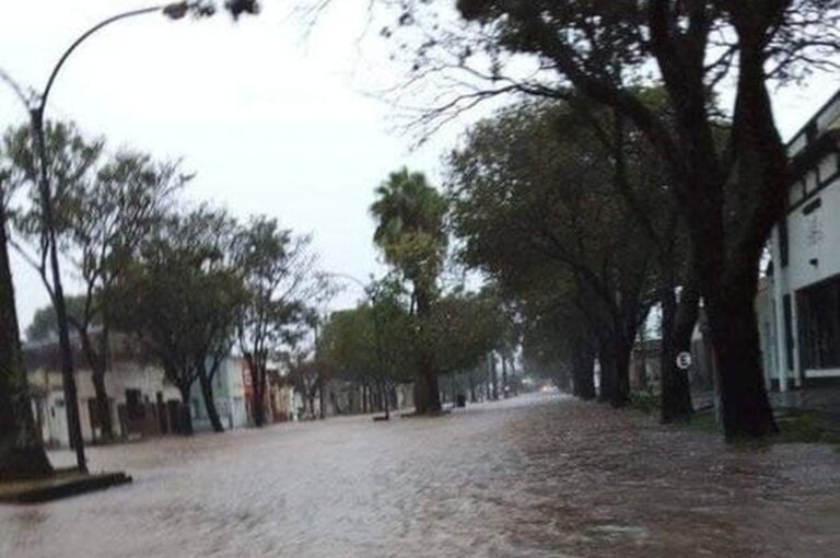 Una intensa lluvia cayó sobre esa región de la provincia. Gentileza
