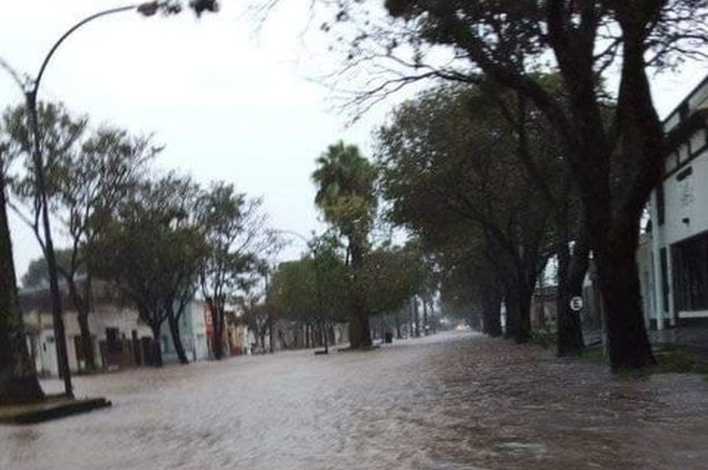 Una intensa lluvia cayó sobre esa región de la provincia. Gentileza