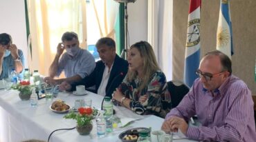 La legisladora estuvo en el acto en Roldán. Gentileza.