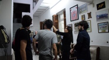 Pablo Rago y la cineasta María Fernanda Moreno. Gentileza.