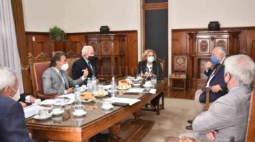 La ministra fue recibida por todos los integrantes del Alto Tribunal. Flavio Raina