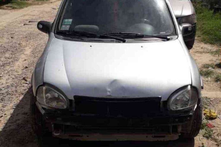 El vehículo secuestrado