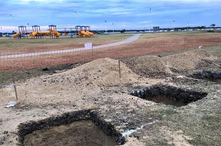 Así se construye el centro de interpretación.