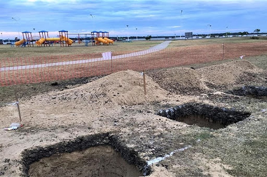 Así se construye el centro de interpretación.