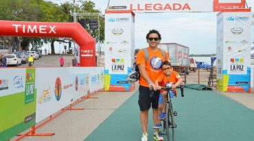 Con su hijo Iker (hoy de 8 años