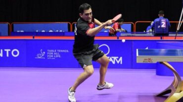 Alto será olímpico en la cita en Japón. Gentileza: prensa Federación Argentina de Tenis de Mesa.