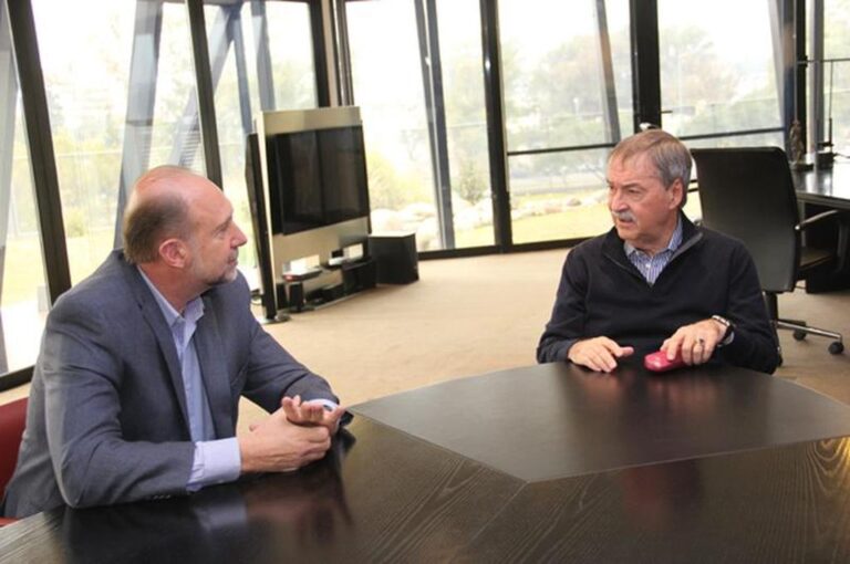 Los gobernadores Omar Perotti y Juan Schiaretti Archivo