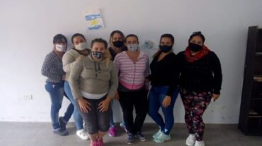 El grupo de voluntarias del merendero
