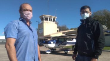 Fabián Di Pizio y Eugenio Bernabei cuentan los proyectos para la estación área venadense. Sur24.