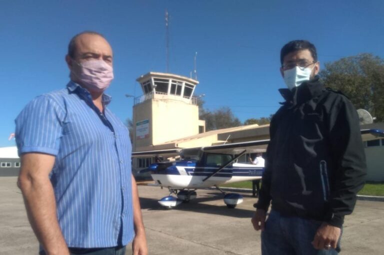 Fabián Di Pizio y Eugenio Bernabei cuentan los proyectos para la estación área venadense. Sur24.