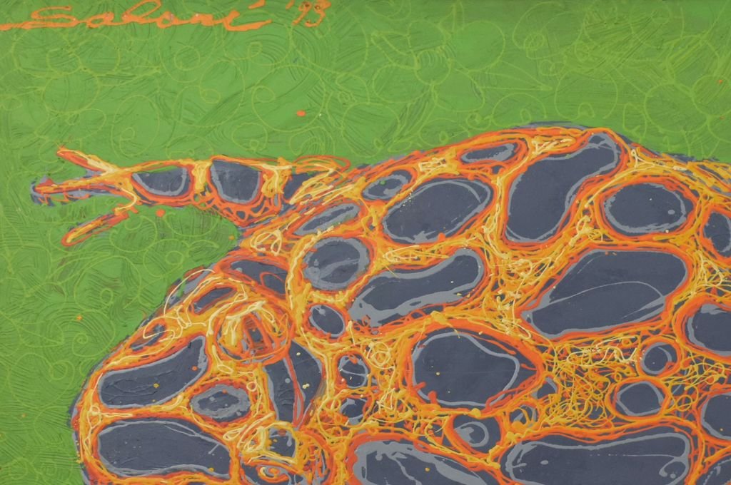 'Cururú' (1993) Acrílico sobre tela (detalle)