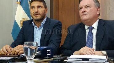 Maximiliano Pullaro y Felipe Michlig. Gentileza