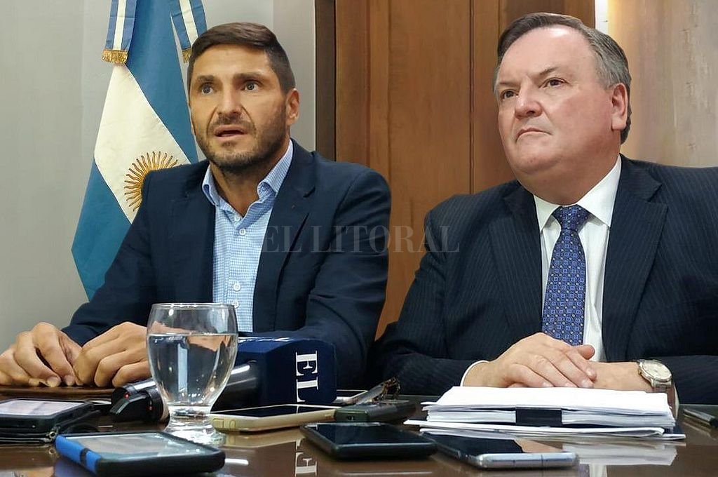 Maximiliano Pullaro y Felipe Michlig. Gentileza