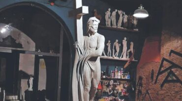 La obra. Cristi adelantó que su Cristo apunta más a la cuestión humana que a la religiosa. Gentileza.