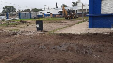 Los trabajos que se realizan con los fondos girados por la Provincia. Gentileza Sportivo Norte