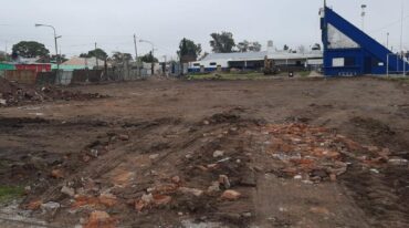 Los trabajos que se realizan con los fondos girados por la Provincia. Gentileza: Sportivo Norte.
