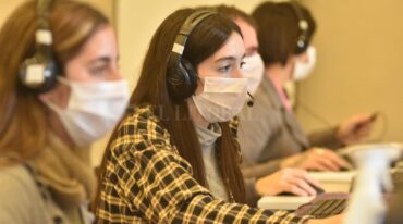 La actividad en el centro de atención Covid es por turnos de 6 horas