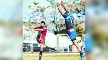 El paranaense Justo Bruno disfruta del rugby al máximo