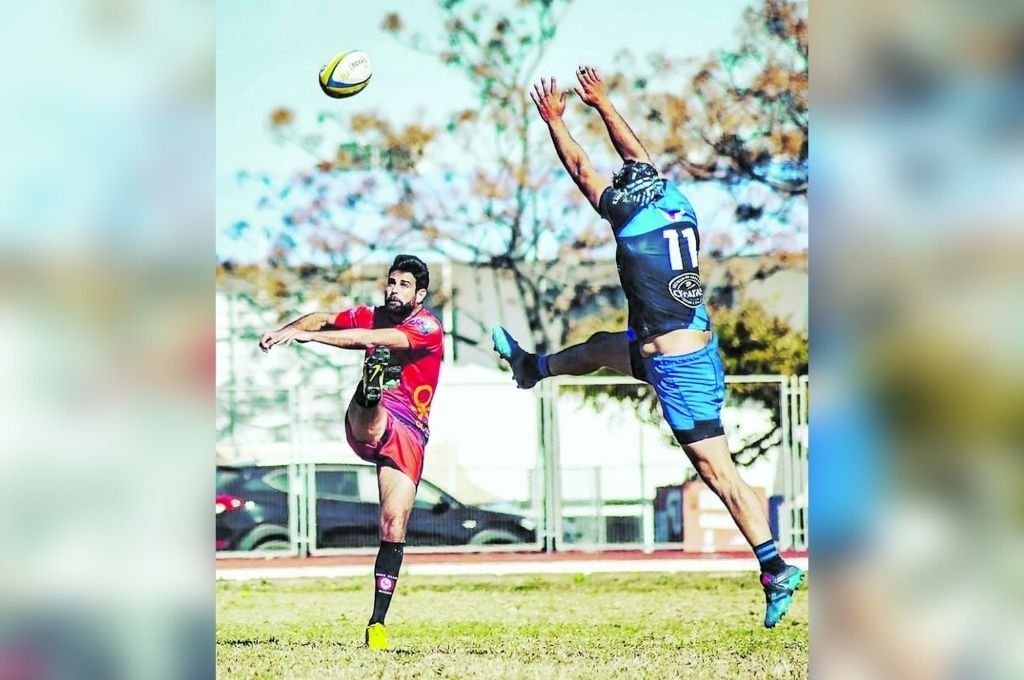 El paranaense Justo Bruno disfruta del rugby al máximo