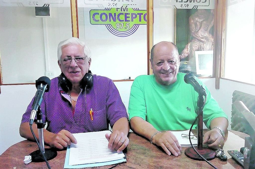 Joselino Aquino López (derecha) y Eduardo Schol (al lado)