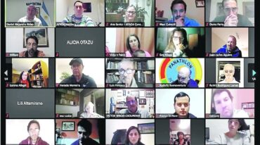 Captura de parte de los asistentes a la primera charla del ciclo de celebraciones del Día Olímpico.