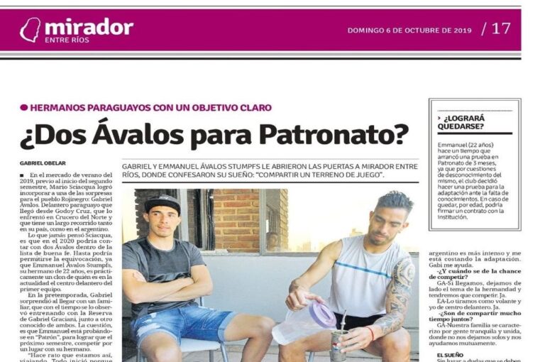 Nota del 6 de Octubre del 2019