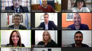 En comisión. Los concejales volvieron a reunirse en la plataforma Zoom para definir el temario de la sesión de mañana. Gentileza: prensa Concejo Deliberante de Rafaela.