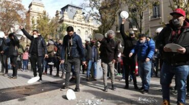 Los empresarios protestaron días atrás por los grandes problemas que sufren. Archivo.