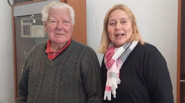 Alejandra junto a su padre Luis. La herencia por una pasión.
