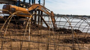 Se inició la obra del traslado de la bomba para ubicarla más cerca del cauce del río