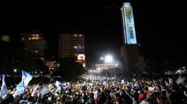 El Monumento fue el epicentro de los festejos