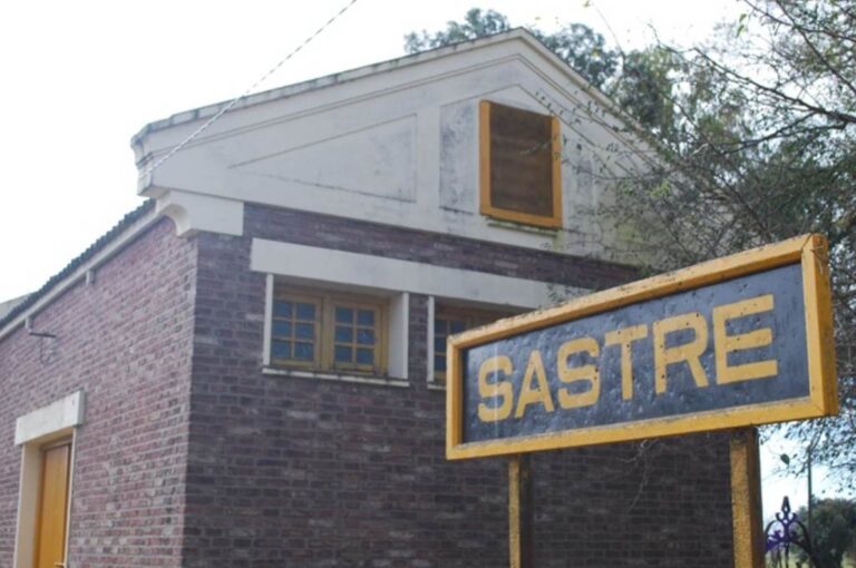 La vieja estación de trenes de Sastre. Gentileza.