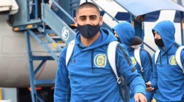 El plantel ya se encuentra en suelo venezolano. Prensa Rosario Central