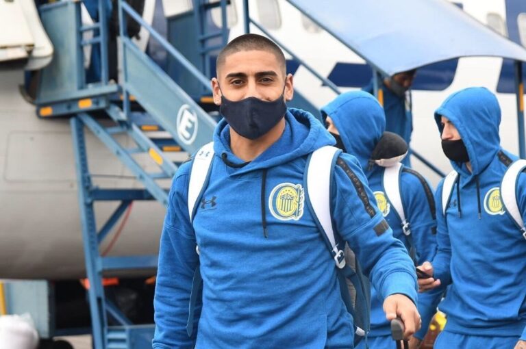 El plantel ya se encuentra en suelo venezolano. Prensa Rosario Central