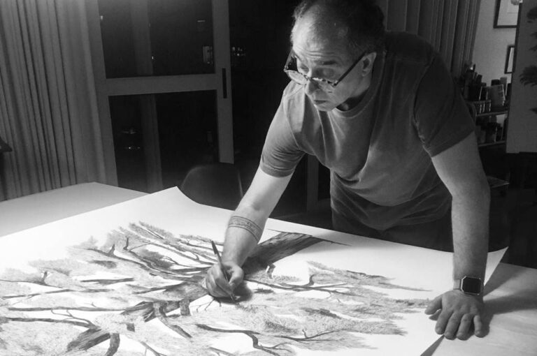 Daniel Rasello se dedica al dibujo y la pintura