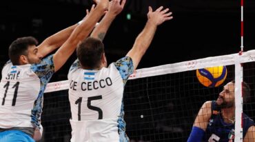 Sebastián Solé y Luciano De Cecco fueron claves en el equipo argentino. Gentileza.