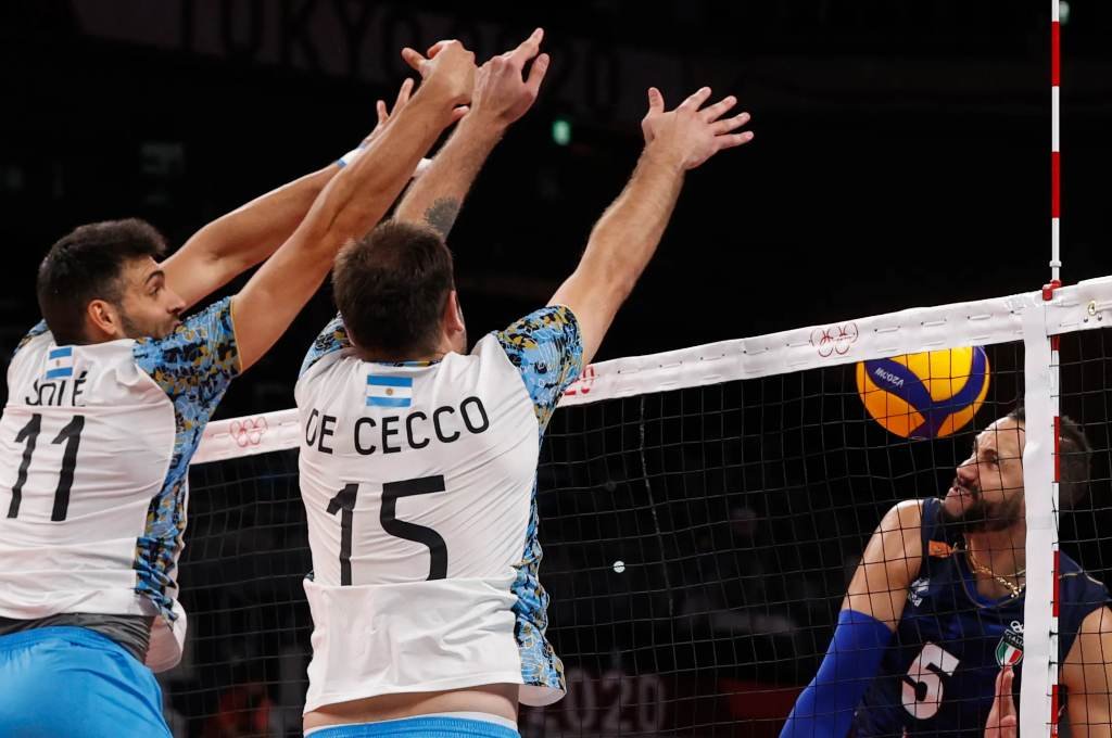 Sebastián Solé y Luciano De Cecco fueron claves en el equipo argentino. Gentileza.