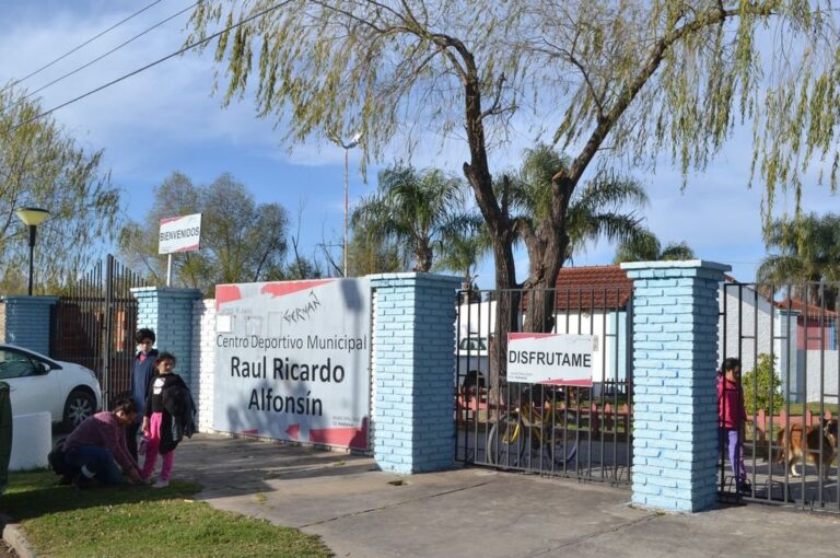 El complejo Raúl Alfonsín se prepara para recibir a la escuela municipal de deporte adaptado. FOTO: Aldana Badano