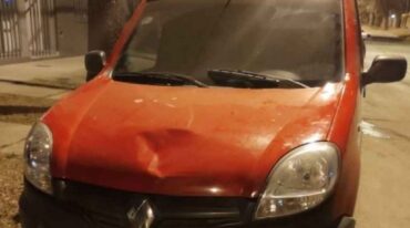 El utilitario con el que se produjo el accidente. Gentileza