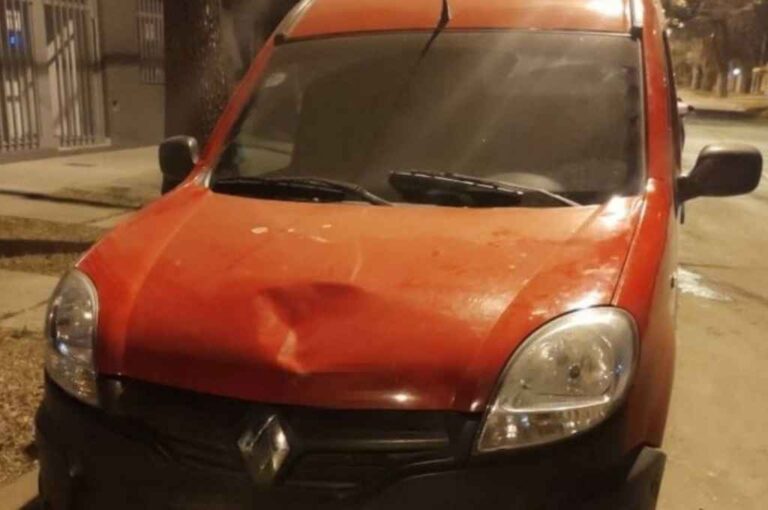El utilitario con el que se produjo el accidente. Gentileza